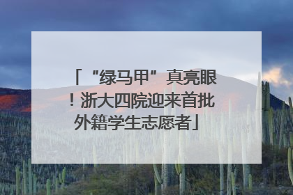 “绿马甲”真亮眼！浙大四院迎来首批外籍学生志愿者