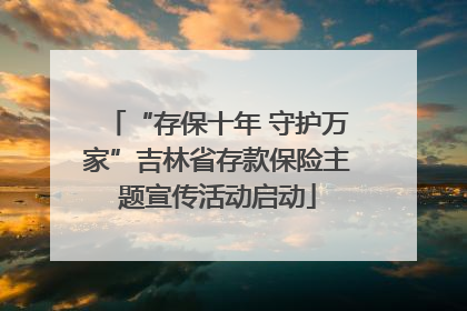 “存保十年 守护万家”吉林省存款保险主题宣传活动启动