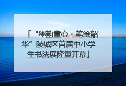 “墨韵童心・笔绘韶华”陵城区首届中小学生书法展隆重开幕