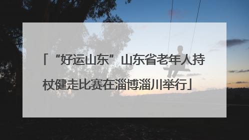 “好运山东”山东省老年人持杖健走比赛在淄博淄川举行