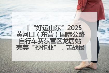 “好运山东”2025黄河口（东营）国际公路自行车赛东营区龙居站 完美“抄作业”，苦战最后时刻黄衫易主