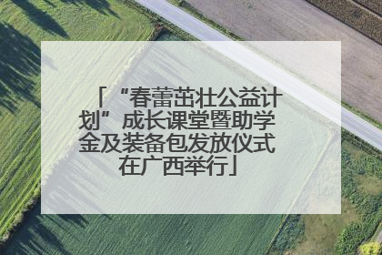 “春蕾茁壮公益计划”成长课堂暨助学金及装备包发放仪式在广西举行