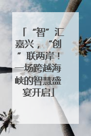 “智”汇嘉兴，“创”联两岸！一场跨越海峡的智慧盛宴开启