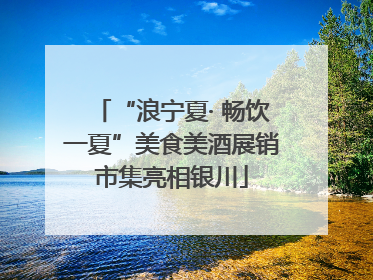 “浪宁夏· 畅饮一夏”美食美酒展销市集亮相银川