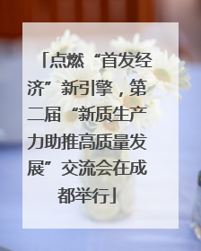 点燃“首发经济”新引擎，第二届“新质生产力助推高质量发展”交流会在成都举行