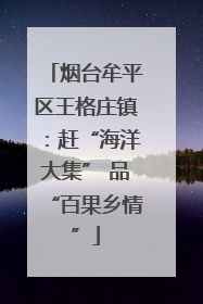烟台牟平区王格庄镇：赶“海洋大集” 品“百果乡情”