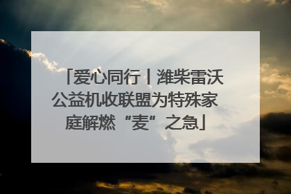 爱心同行丨潍柴雷沃公益机收联盟为特殊家庭解燃“麦”之急