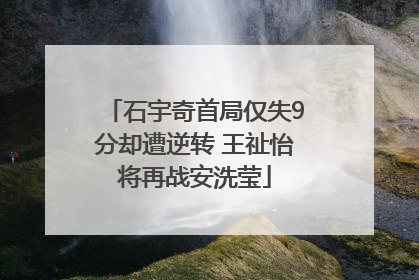 石宇奇首局仅失9分却遭逆转 王祉怡将再战安洗莹