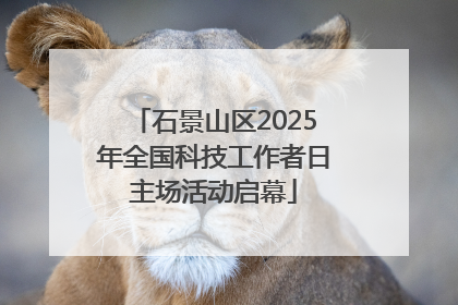 石景山区2025年全国科技工作者日主场活动启幕