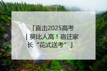 直击2025高考｜葵比人高！宿迁家长“花式送考”