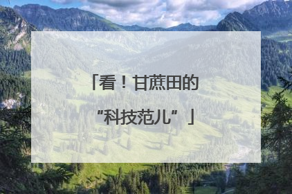 看！甘蔗田的“科技范儿”