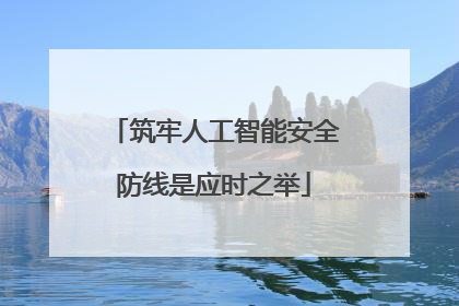 筑牢人工智能安全防线是应时之举