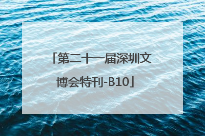 第二十一届深圳文博会特刊-B10