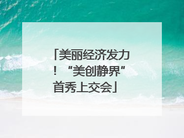 美丽经济发力！“美创静界”首秀上交会