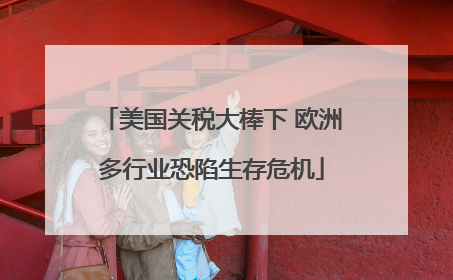 美国关税大棒下 欧洲多行业恐陷生存危机