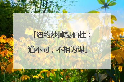 纽约炒掉锡伯杜：道不同，不相为谋