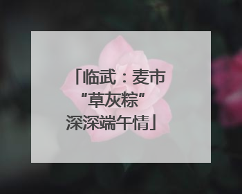 临武：麦市“草灰粽” 深深端午情