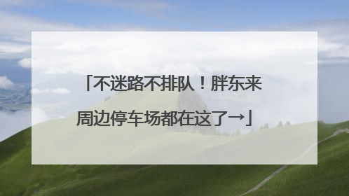 不迷路不排队！胖东来周边停车场都在这了→