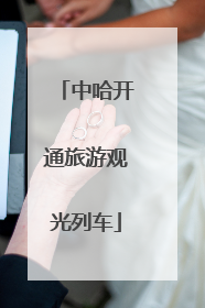 中哈开通旅游观光列车
