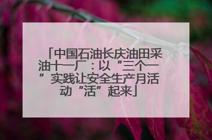 中国石油长庆油田采油十一厂：以“三个一”实践让安全生产月活动“活”起来