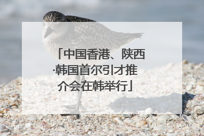 中国香港、陕西·韩国首尔引才推介会在韩举行