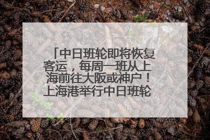 中日班轮即将恢复客运，每周一班从上海前往大阪或神户！上海港举行中日班轮船港联动应急演练