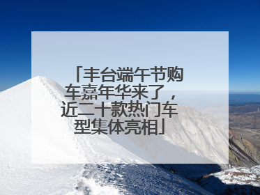 丰台端午节购车嘉年华来了，近二十款热门车型集体亮相