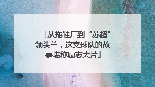 从拖鞋厂到“苏超”领头羊，这支球队的故事堪称励志大片