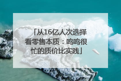 从16亿人次选择看零售本质：鸣鸣很忙的质价比实践