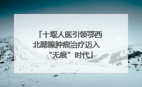 十堰人医引领鄂西北腮腺肿瘤治疗迈入“无痕”时代