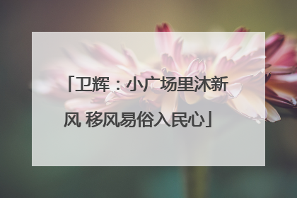 卫辉：小广场里沐新风 移风易俗入民心
