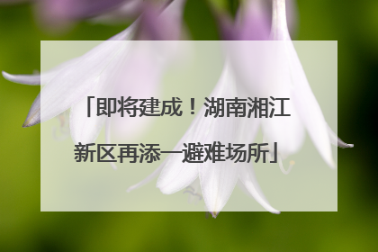 即将建成！湖南湘江新区再添一避难场所