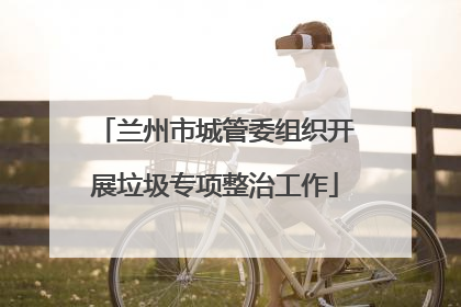 兰州市城管委组织开展垃圾专项整治工作