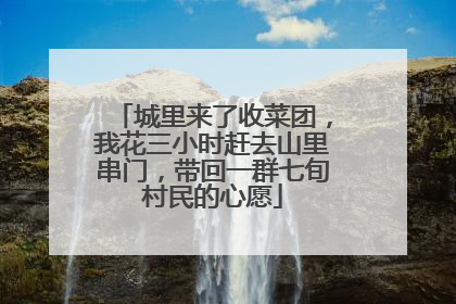城里来了收菜团，我花三小时赶去山里串门，带回一群七旬村民的心愿