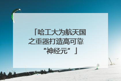 哈工大为航天国之重器打造高可靠“神经元”