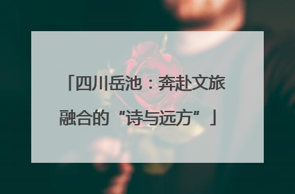 四川岳池：奔赴文旅融合的“诗与远方”