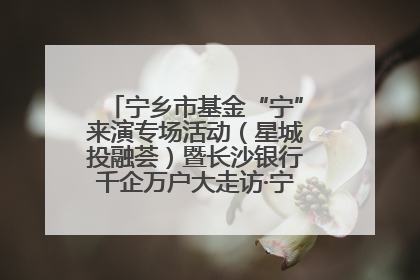 宁乡市基金“宁”来演专场活动（星城投融荟）暨长沙银行千企万户大走访·宁乡专场活动举行
