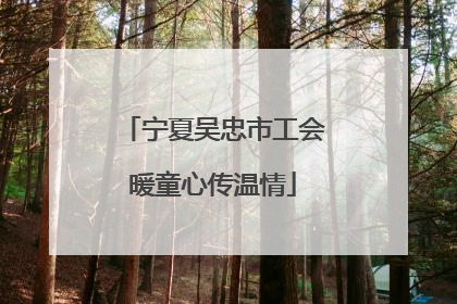 宁夏吴忠市工会暖童心传温情