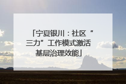 宁夏银川：社区“三力”工作模式激活基层治理效能