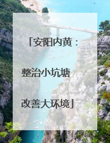 安阳内黄：整治小坑塘 改善大环境