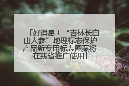 好消息！“吉林长白山人参”地理标志保护产品新专用标志图案将在我省推广使用