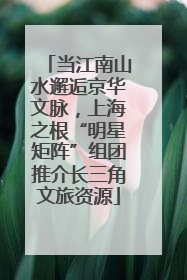 当江南山水邂逅京华文脉,上海之根“明星矩阵”组团推介长三角文旅资源