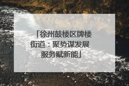 徐州鼓楼区牌楼街道：聚势谋发展 服务赋新能