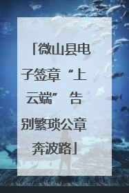 微山县电子签章“上云端” 告别繁琐公章奔波路