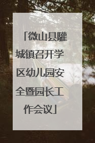 微山县驩城镇召开学区幼儿园安全暨园长工作会议