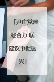 尹庄党建凝合力 联建议事促振兴