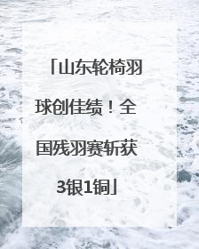 山东轮椅羽球创佳绩！全国残羽赛斩获3银1铜