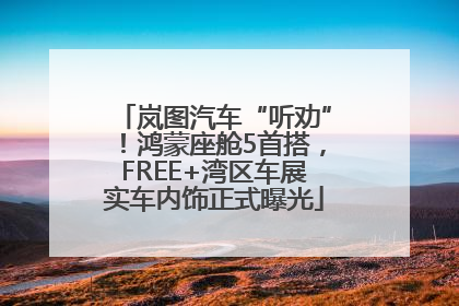 岚图汽车“听劝”！鸿蒙座舱5首搭，FREE+湾区车展实车内饰正式曝光