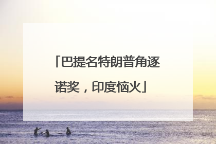 巴提名特朗普角逐诺奖，印度恼火