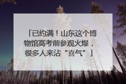 已约满！山东这个博物馆高考前参观火爆，很多人来沾“喜气”